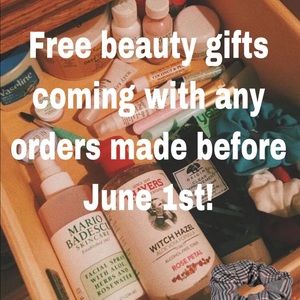 FREE GIFTS WITH PURCHASES MADE BEFORE JUNE 1STA